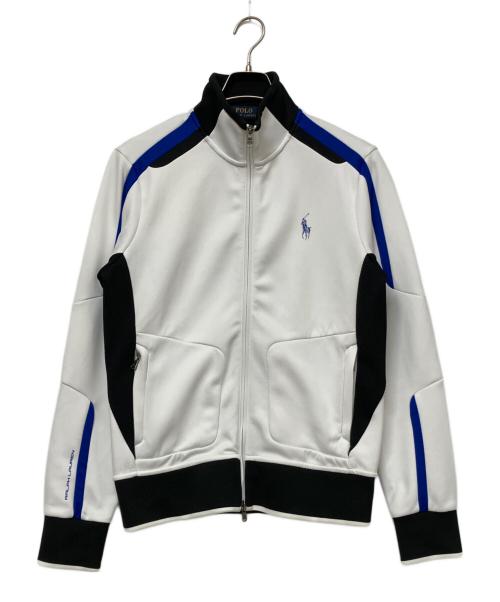 POLO RALPH LAUREN（ポロ・ラルフローレン）POLO RALPH LAUREN (ポロ・ラルフローレン) トラックジャケット ホワイト×ブラック サイズ:SIZE Sの古着・服飾アイテム