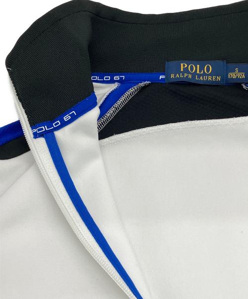 POLO RALPH LAUREN（ポロ・ラルフローレン）POLO RALPH LAUREN (ポロ・ラルフローレン) トラックジャケット ホワイト×ブラック サイズ:SIZE Sの古着・服飾アイテム
