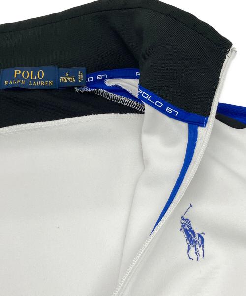 POLO RALPH LAUREN（ポロ・ラルフローレン）POLO RALPH LAUREN (ポロ・ラルフローレン) トラックジャケット ホワイト×ブラック サイズ:SIZE Sの古着・服飾アイテム