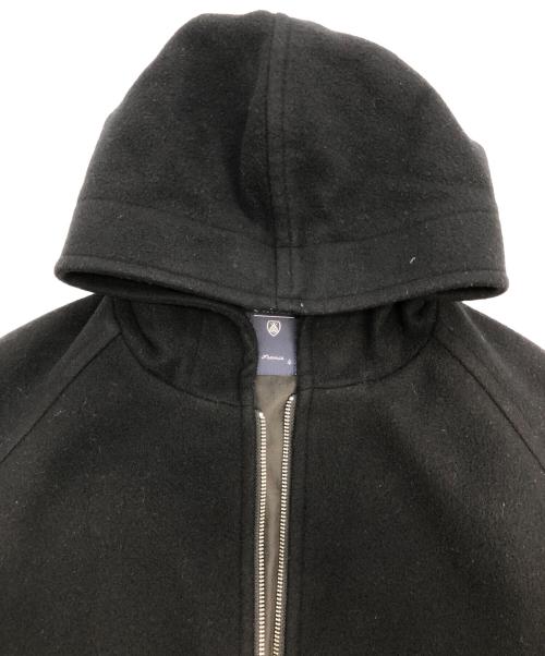 ORCIVAL（オーシバル）ORCIVAL (オーシバル) ライトモッサフード付きジップアップウールコート ブラック サイズ:SIZE 4の古着・服飾アイテム