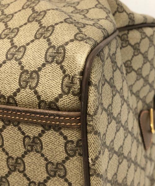 GUCCI（グッチ）GUCCI (グッチ) GG　ボストンバッグ ベージュの古着・服飾アイテム