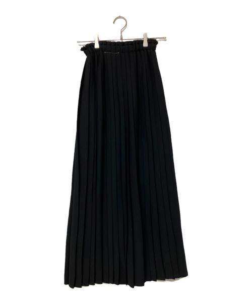MM6 Maison Margiela（エムエムシックスメゾンマルジェラ）MM6 Maison Margiela (エムエムシックスメゾンマルジェラ) プリーツスカート ブラック サイズ:36の古着・服飾アイテム