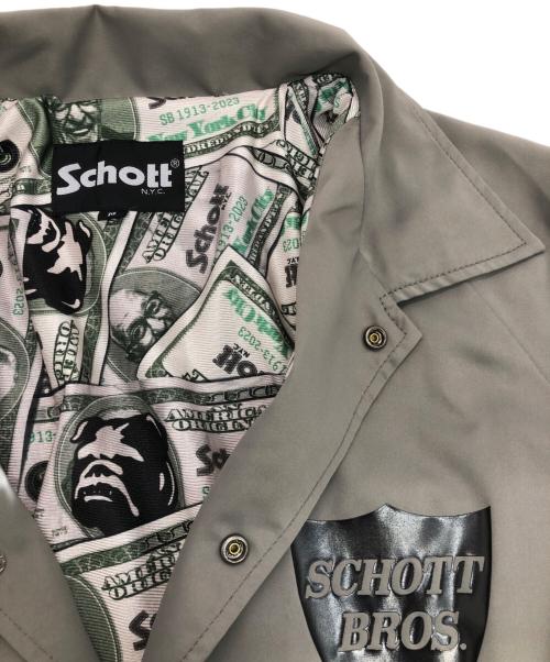 Schott（ショット）Schott (ショット) コーチジャケット グレー サイズ:Mの古着・服飾アイテム