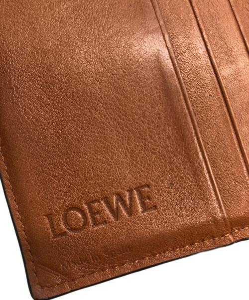 LOEWE（ロエベ）LOEWE (ロエベ) 2つ折り財布 ブルー×ブラウンの古着・服飾アイテム