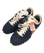 NIKEナイキ）の古着「ワッフルレーサースニーカー」｜ネイビー×オレンジ