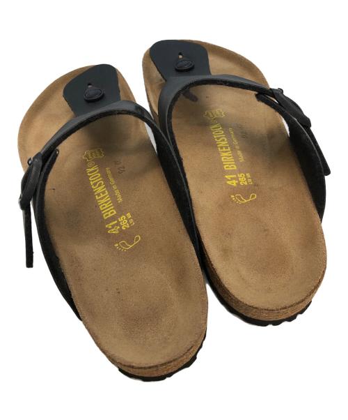 BIRKENSTOCK（ビルケンシュトック）BIRKENSTOCK (ビルケンシュトック) GIZEH　サンダル ブラック×ベージュ サイズ:SIZE 26.5cmの古着・服飾アイテム