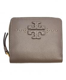 TORY BURCH（トリーバーチ）の古着「2つ折り財布」｜グレー