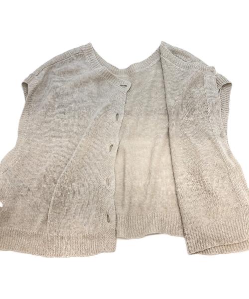 BEARDSLEY（ビアズリー）BEARDSLEY (ビアズリー) 薄手カーディガン ベージュ サイズ:Freeの古着・服飾アイテム