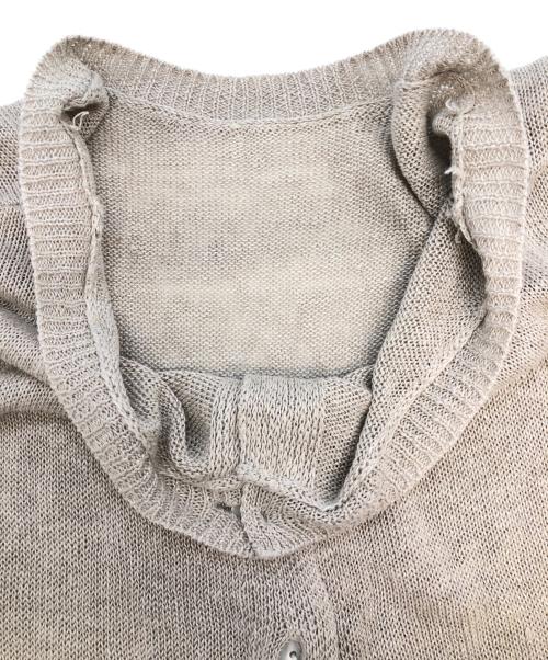 BEARDSLEY（ビアズリー）BEARDSLEY (ビアズリー) 薄手カーディガン ベージュ サイズ:Freeの古着・服飾アイテム