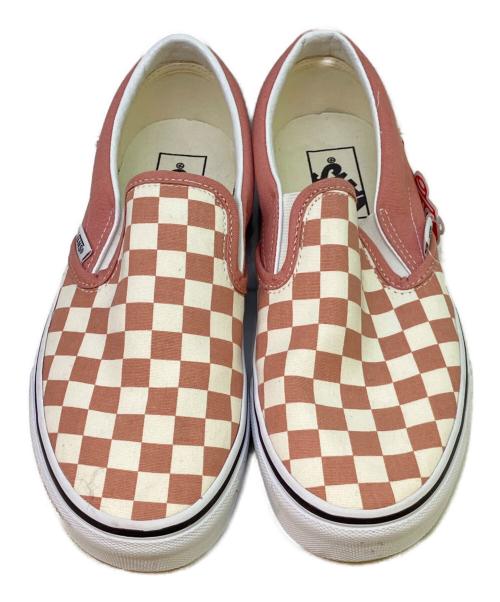 VANS（ヴァンズ）VANS (ヴァンズ) ローカットスニーカー ピンク×アイボリー サイズ:24の古着・服飾アイテム