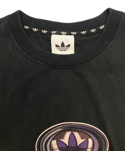 adidas（アディダス）adidas (アディダス) 長袖カットソー ブラック サイズ:Lの古着・服飾アイテム