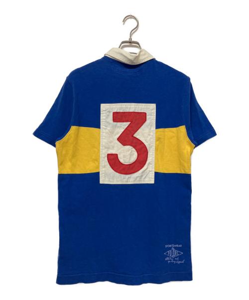POLO RALPH LAUREN（ポロ・ラルフローレン）POLO RALPH LAUREN (ポロ・ラルフローレン) ポロシャツ ブルー×イエロー サイズ:SIZE Sの古着・服飾アイテム