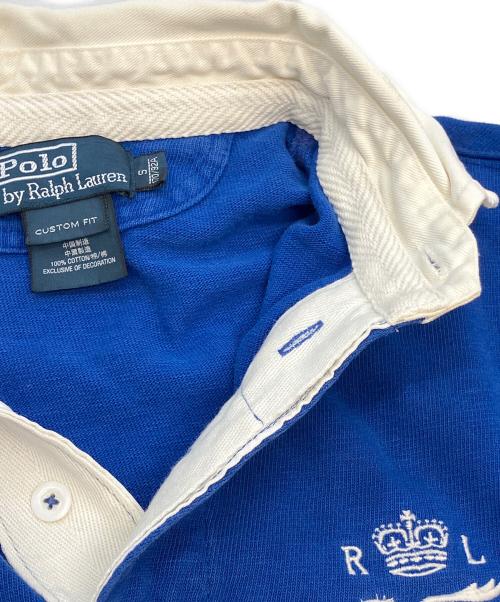 POLO RALPH LAUREN（ポロ・ラルフローレン）POLO RALPH LAUREN (ポロ・ラルフローレン) ポロシャツ ブルー×イエロー サイズ:SIZE Sの古着・服飾アイテム