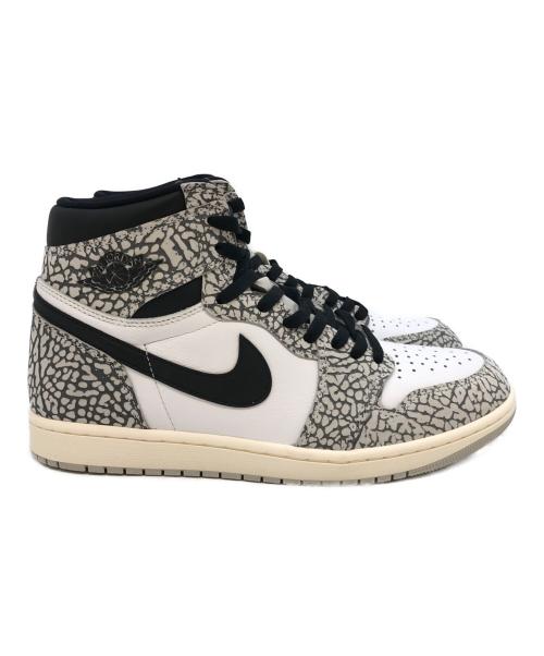 NIKE（ナイキ）NIKE (ナイキ) AIR JORDAN1　High OG White Cement/Safari ホワイト×グレー サイズ:SIZE 29cmの古着・服飾アイテム