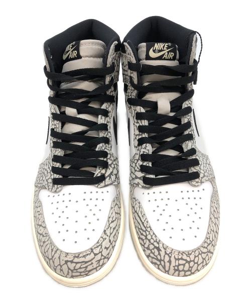 NIKE（ナイキ）NIKE (ナイキ) AIR JORDAN1　High OG White Cement/Safari ホワイト×グレー サイズ:SIZE 29cmの古着・服飾アイテム