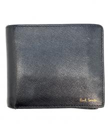PAUL SMITH（ポールスミス）の古着「2つ折り財布」｜ブラック
