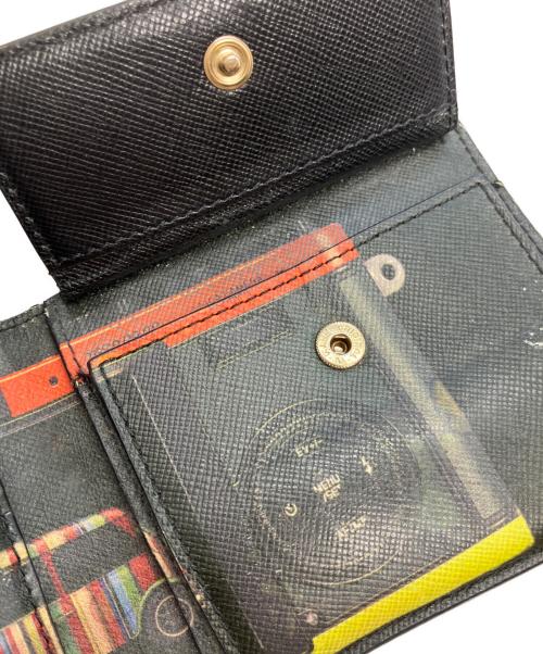 PAUL SMITH（ポールスミス）PAUL SMITH (ポールスミス) 2つ折り財布 ブラックの古着・服飾アイテム