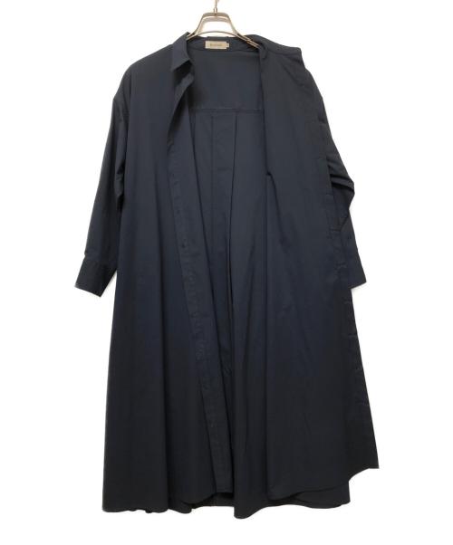 CB CRESTBRIDGE（シービークレストブリッジ）CB CRESTBRIDGE (シービークレストブリッジ) 長袖ワンピース ネイビー サイズ:SIZE Sの古着・服飾アイテム