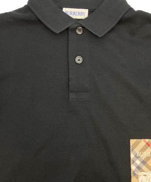 BURBERRY（バーバリー）BURBERRY (バーバリー) ポロシャツ ブラック サイズ:2Y（約90－95相当）の古着・服飾アイテム