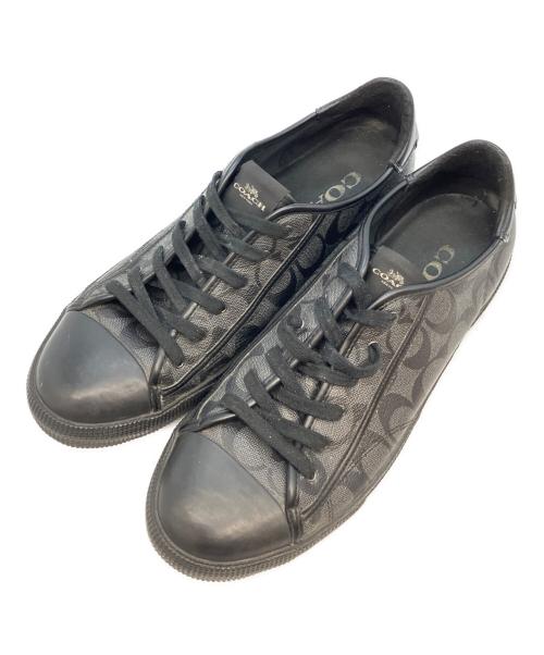 COACH（コーチ）COACH (コーチ) Signature Low Top Sneaker ブラック サイズ:10の古着・服飾アイテム