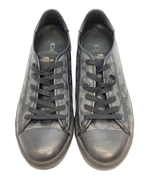 COACH（コーチ）COACH (コーチ) Signature Low Top Sneaker ブラック サイズ:10の古着・服飾アイテム
