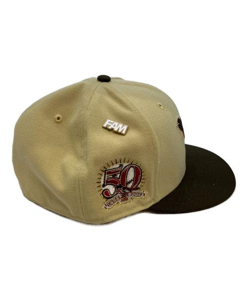 New Era（ニューエラ）New Era (ニューエラ) キャップ ベージュ×ブラウン サイズ:63.5の古着・服飾アイテム