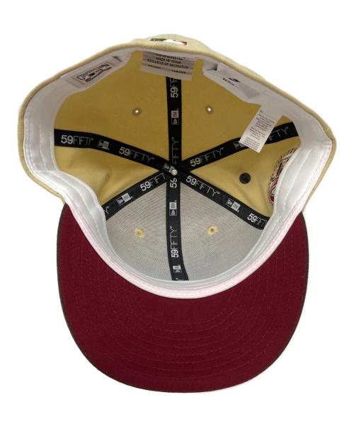 New Era（ニューエラ）New Era (ニューエラ) キャップ ベージュ×ブラウン サイズ:63.5の古着・服飾アイテム
