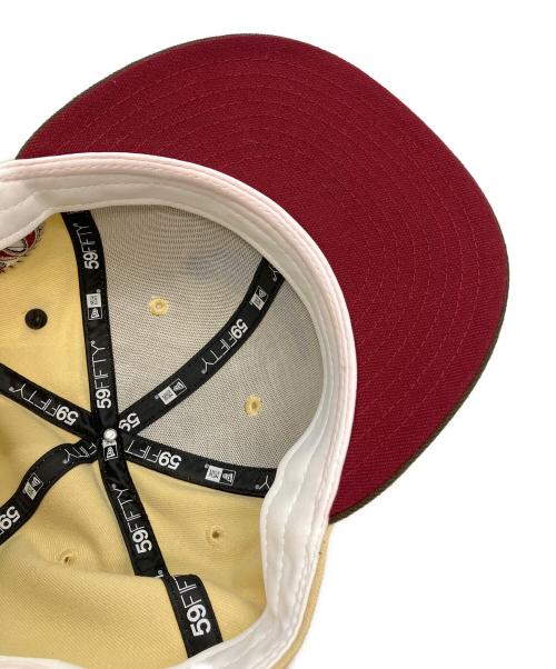 New Era（ニューエラ）New Era (ニューエラ) キャップ ベージュ×ブラウン サイズ:63.5の古着・服飾アイテム