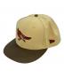 New Era（ニューエラ）の古着「キャップ」｜ベージュ×ブラウン