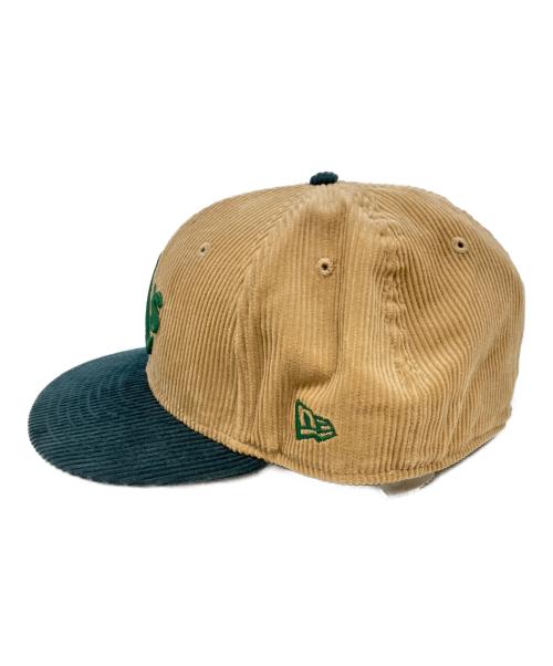 New Era（ニューエラ）New Era (ニューエラ) キャップ ベージュ×グリーン サイズ:63.5の古着・服飾アイテム