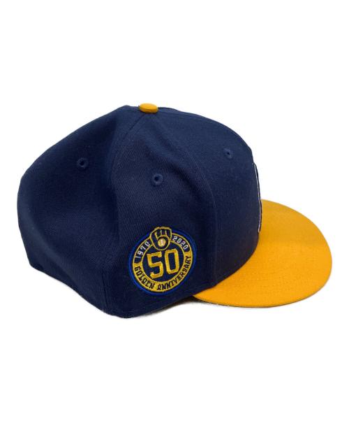 New Era（ニューエラ）New Era (ニューエラ) キャップ ネイビー×イエロー サイズ:63.5の古着・服飾アイテム