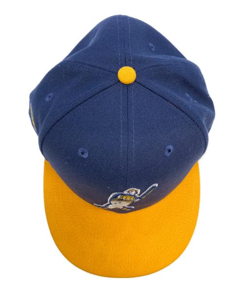 New Era（ニューエラ）New Era (ニューエラ) キャップ ネイビー×イエロー サイズ:63.5の古着・服飾アイテム