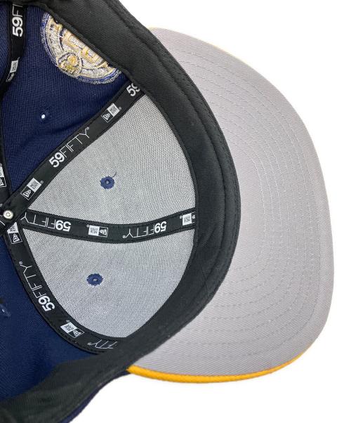 New Era（ニューエラ）New Era (ニューエラ) キャップ ネイビー×イエロー サイズ:63.5の古着・服飾アイテム
