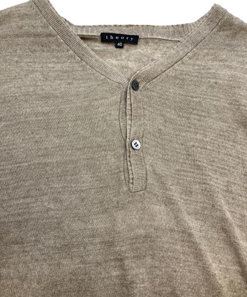 theory（セオリー）theory (セオリー) 薄手ニット ベージュ サイズ:40の古着・服飾アイテム