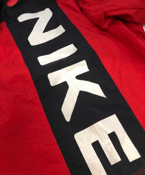 NIKE（ナイキ）NIKE (ナイキ) ジップナイロンジャケット レッド×ブラック サイズ:Lの古着・服飾アイテム