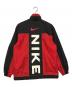 NIKE (ナイキ) ジップナイロンジャケット レッド×ブラック サイズ:L：6000円