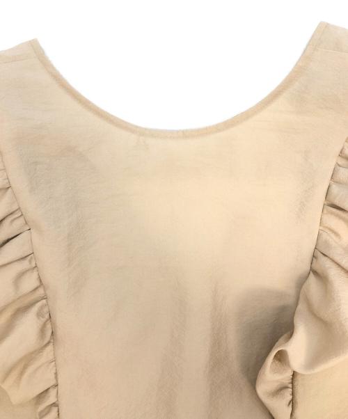 HLM（エイチエルエム）HLM (エイチエルエム) ノースリーブブラウス ベージュ サイズ:Freeの古着・服飾アイテム