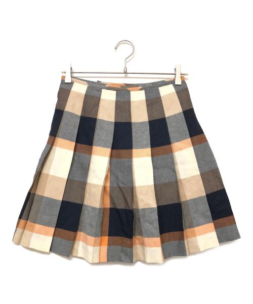 BLUE LABEL CRESTBRIDGE（ブルーレーベルクレストブリッジ）BLUE LABEL CRESTBRIDGE (ブルーレーベルクレストブリッジ) ミニスカート マルチカラー サイズ:SIZE 38の古着・服飾アイテム