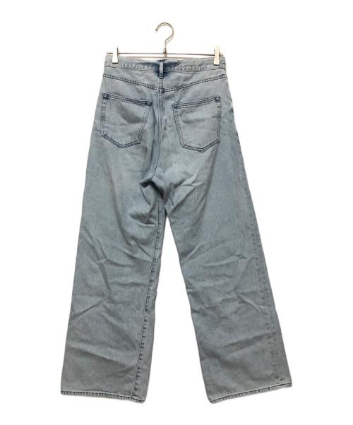 Whim Gazette（ウィムガゼット）Whim Gazette (ウィムガゼット) ドロストデニムパンツ スカイブルー サイズ:SIZE 34の古着・服飾アイテム