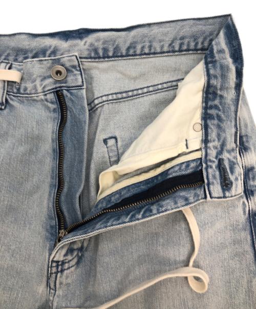 Whim Gazette（ウィムガゼット）Whim Gazette (ウィムガゼット) ドロストデニムパンツ スカイブルー サイズ:SIZE 34の古着・服飾アイテム