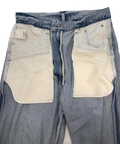 Whim Gazette（ウィムガゼット）Whim Gazette (ウィムガゼット) ドロストデニムパンツ スカイブルー サイズ:SIZE 34の古着・服飾アイテム