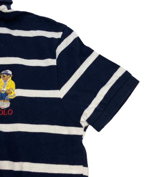 POLO RALPH LAUREN（ポロ・ラルフローレン）POLO RALPH LAUREN (ポロ・ラルフローレン) ポロシャツ ネイビー×ホワイト サイズ:XSの古着・服飾アイテム
