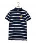 POLO RALPH LAUREN（ポロ・ラルフローレン）の古着「ポロシャツ」｜ネイビー×ホワイト