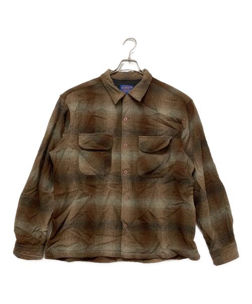 PENDLETON（ペンドルトン）PENDLETON (ペンドルトン) ウールシャツ ブラウン サイズ:Lの古着・服飾アイテム