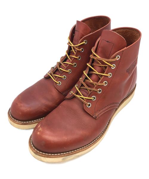 RED WING（レッドウィング）RED WING (レッドウィング) 6インチプレーントゥブーツ ブラウン サイズ:UK 10の古着・服飾アイテム