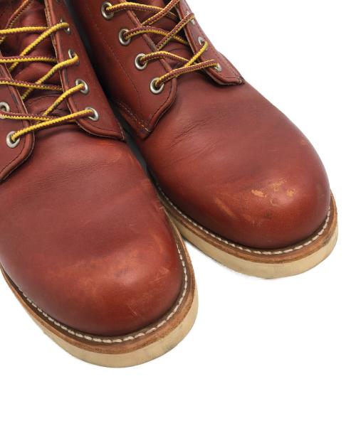 RED WING（レッドウィング）RED WING (レッドウィング) 6インチプレーントゥブーツ ブラウン サイズ:UK 10の古着・服飾アイテム