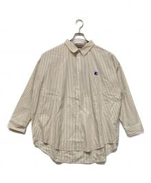 STARTER BLACK LABEL（スターターブラックレーベル）の古着「長袖シャツ」｜ベージュ×ホワイト