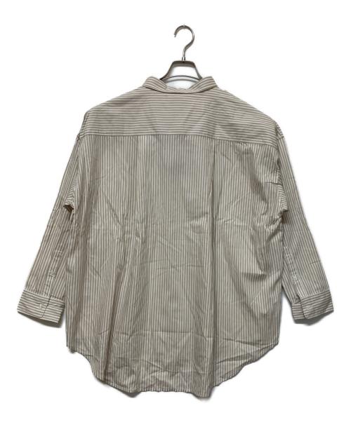 STARTER BLACK LABEL（スターターブラックレーベル）STARTER BLACK LABEL (スターターブラックレーベル) 長袖シャツ ベージュ×ホワイト サイズ:46の古着・服飾アイテム