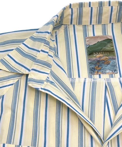 BBALLSY（ボールジィ）BBALLSY (ボールジィ) 半袖シャツ イエロー×ブルー サイズ:SIZE Mの古着・服飾アイテム