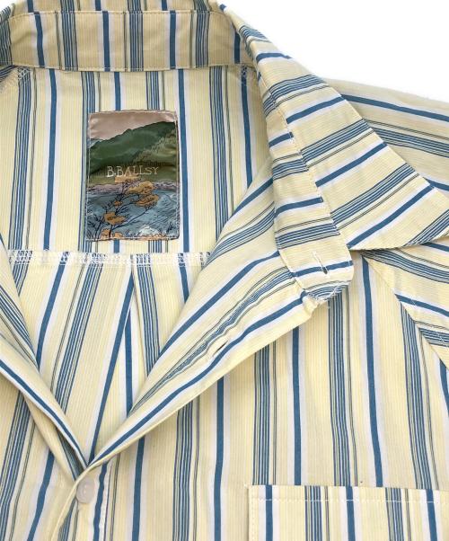BBALLSY（ボールジィ）BBALLSY (ボールジィ) 半袖シャツ イエロー×ブルー サイズ:SIZE Mの古着・服飾アイテム